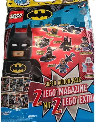 Produktbild von Lego Batman Super Action-Pack Nr. 1 2 Magazine + 2 Lego Extras
