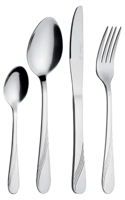 Produktbild von Besteckset für 6 Personen aus Edelstahl, 24-teilig, , rostfrei, handpoliert, spülmaschinengeeignet - Serie Stralsund