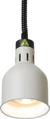 Immagine prodotto di Lampada riscaldante cilindrica regolabile in altezza, HENDI, bianca, 230V/250W, Ø175x(H)250mm