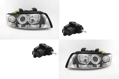 Produktbild von Scheinwerfer passend für Audi A4 8E 11/2000-11/04 Set Links Rechts m. Stellmotor 8E0941029C 8E0941003 8E0941030C 8E0941004 1J0941295B 1J0941295 Johns