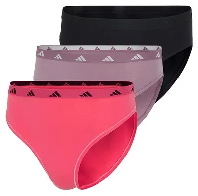 Produktbild von adidas Damen Low Rise Bikini (3er Pack) - Sport Active Essentials Baumwolle