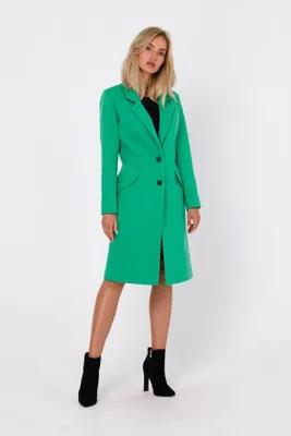Immagine prodotto di Made of Emotion Cappotto crombie da donna Maduna M758 verde chiaro L