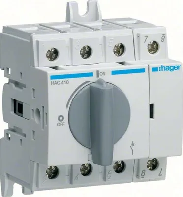 Immagine prodotto di Sezionatore HAGER 4P 100A HAC410