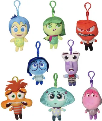 Image de Tout est à l'envers Porte-clés en peluche 12 cm Assortiment (24)