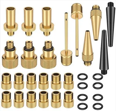 Produktbild von Universal-Set für Lüftomatik - 32-teilig - für Fahrradpumpen - für Luftmatratzen - Adapter für Fahrradventile