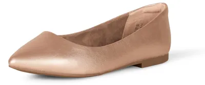 Productafbeelding van A. Essentials: Dames ballerina'schoenen, puntige neus, rosé goud, maat 47