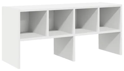 Zdjęcie produktu dla Stojak na buty, biały, możliwość układania w stos, wymiary: 89,5 x 30 x 40 cm