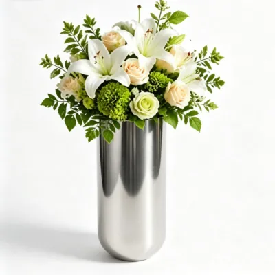 Image de Vases en acier inoxydable pour une décoration moderne