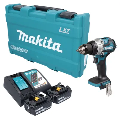 Produktbild von Makita DHP 489 RFK Akku Schlagbohrschrauber 18 V 73 Nm Brushless + 2x Akku 3,0 Ah + Ladegerät + Koffer