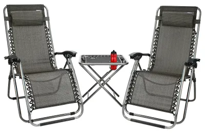 Produktbild von Abbey Camp Terrassen-Set 3-tlg. Anthrazit 21DT-ANT-Uni