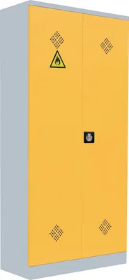 Produktbild von Umweltschrank Gefahrstoffschrank Pflanzenschutzschrank 195x92cm grau/gelb 566256
