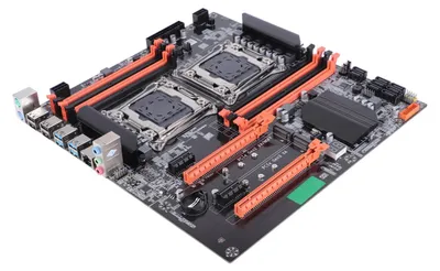 Image de Carte mère pour ordinateur de bureau à deux sockets, 2011, 3 broches, DDR4, pour simulateur de jeu vidéo de studio, processeur E5