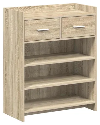 Immagine prodotto di vidaXL Scarpiera in rovere Sonoma 73,5 x 36 x 92 cm in materiale composito