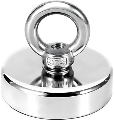 Produktbild von Famanu Vissersmagneten Set - Starke Neodymium Magneten - 5 Stück - Silber