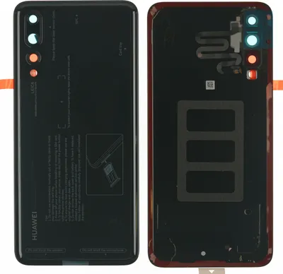 Produktbild von Gehäuse Rückseite für Huawei P20 Pro (CLT-L09, CLT-L29), Schwarz