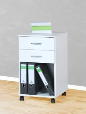 Produktbild von Rollcontainer Bürocontainer Schubcontainer Nachtschrank weiß