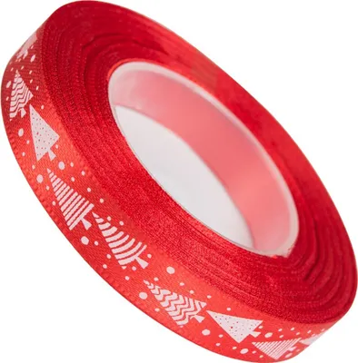 Produktbild von Dekolo  Satinband mit perfekt für Geschenkverpackungen und  satin deko Weihnachtsbaum 12mm Rot