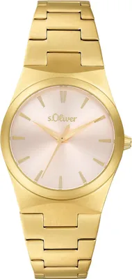 Produktbild von s.Oliver Damen Uhr Armbanduhr Edelstahl IP Gold 2037711