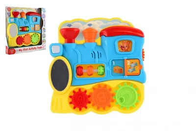 Immagine prodotto di Trenino educativo con attività in plastica a batteria con luci e suoni 12m+
