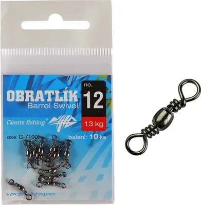 Produktbild von Giants Angeln obratlík Barrel Swivel 10ks G-71005