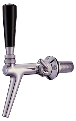 Immagine prodotto di Rubinetto spillatore birra - con compensatore, in acciaio inox, lucido, lunghezza filettatura: 55 mm