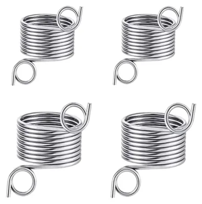 Strick-Fingerhüte aus Edelstahl, 4 Stück, 2 Größen