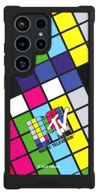 Produktbild von NIVOCASE Hülle für Samsung Galaxy S24 Ultra  Stoßfeste Handyhülle NIVOmax Case Schwarz Fanartikel Offizielles Lizenzprodukt MTV Music Televison