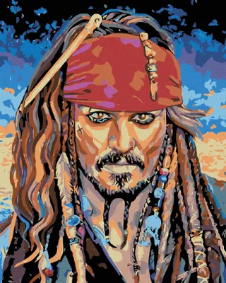 Produktbild von Zuty - Malen nach Zahlen - JACK SPARROW I, 40x50 cm, ohne Keilrahmen