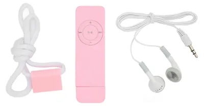 Image de Lecteur MP3, son de qualité sans perte, prend en charge jusqu'à 64 Go, mini-lecteur musical idéal pour les étudiants en déplacement, couleur rose