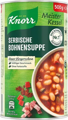 Produktbild von Knorr Meisterkessel Serbische Bohnensuppe 500g