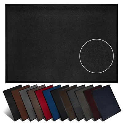 Produktbild von Furni24 Schmutzfangmatte Fußmatte 80 x 120 cm Anthrazit – Rutschfeste & Waschbare Türmatte für Innen & Außen
