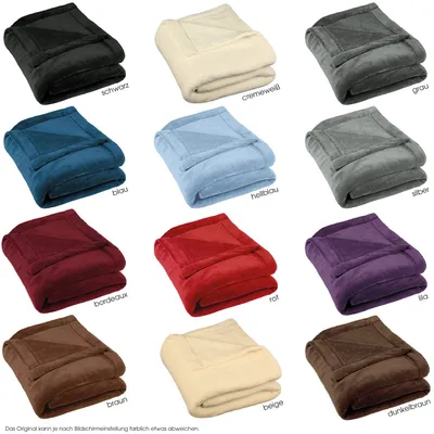 Zdjęcie produktu dla Koc Montreal 150x200, niebieski, poliester Coralfleece, 260 g/m²