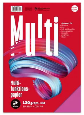 Zdjęcie produktu dla Staufen® 734051271 Multifunktionspapier 7X PLUS - A4, 120 g/qm, lila, 35 Blatt