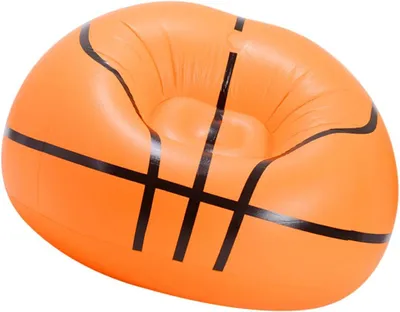 Produktbild von Aufblasbares Faltsofa im Basketball-Stil, tragbarer aufblasbarer Sitz für Reisen und Freizeit