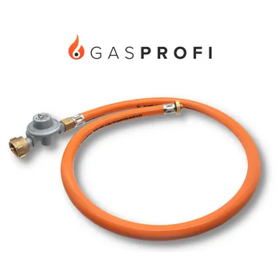 Produktbild von BOGAPRO Adapter-Schlauch mit Gasregler zum Nutzen einer Gasflasche