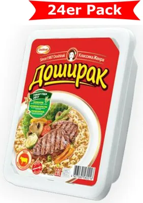Produktbild von Doschirak instant Nudeln mit Rindfleisch Geschmack 24er Pack (24 x 90g)