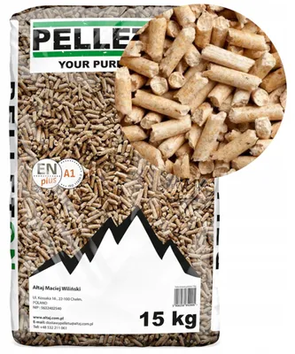 Produktbild von Holzpellets ENplus A1, 6 mm, 15 kg – Brennstoff für Pelletöfen und Heizkessel