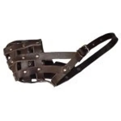 Zdjęcie produktu dla Palkar skórzany kaganiec dla psa rozmiar 2 24 cm x 7 cm brązowy