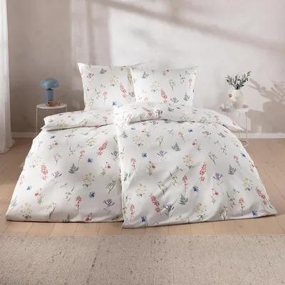 Produktbild von Estella Mako-Interlock-Jersey Bettwäsche Verna multicolor , Größe:135x200 cm + 80x80 cm