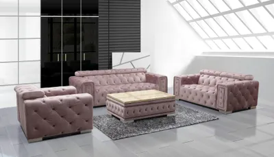 Produktbild von Dreisitzer Couch Polster Design Sofa Moderne 3er Sitz Sofas Zimmer Möbel Beige