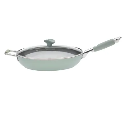 Produktbild von -freie Bratpfanne Ø 32 cm mit Deckel - Primecook - Gas und Induktion - sichere und strapazierfähige Ecoshield Antihaftbeschichtung - Vorteilset