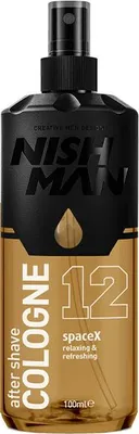 Obrázok produktu pre Nishman | Sprej po holení - 12 Spacex - 100 ml - mužný s citrusovými a kvetinovými tónmi - upokojuje pokožku