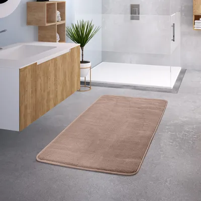 Produktbild von TT Home Badezimmer Badematte Duschmatte Rutschfest Waschbar Memory Schaum Stein Muster Größe 60x100 cm