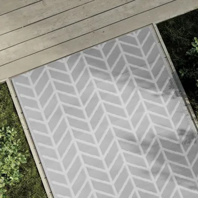 Produktbild von Möbel Outdoor-Teppich Grau 120x180 cm PP - Outdoorteppiche 368542