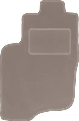 Produktbild von Fahrerfußmatte Velours beige passend für Mitsubishi Space Star (1999-2005, Minivan) – mit Befestigungen – passgenau