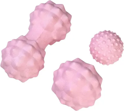 Image de Ensemble de rouleaux de fascia, 3 pièces, en TPE, pour le dos