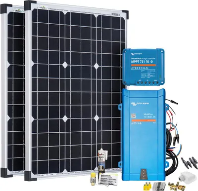 Produktbild von Offgridtec Mobil VeCore S 100W Wohnmobil Solaranlage inkl. MultiPlus12/800/35 Wechselrichter und Laderegler - weiß