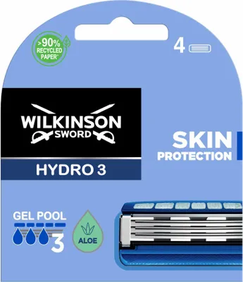 Obrázok produktu pre Žiletky Wilkinson Hydro 3 Skin Protection, balenie 4 ks
