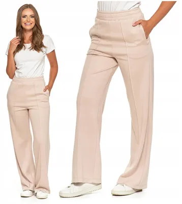 Produktbild von DAMENHOSE Weite Beine Elegante Jogginghose Hohe Taille MORAJ S