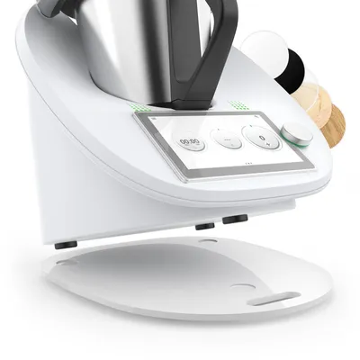 Produktbild von Gleitbrett für Thermomix TM6 TM5, Schiebebrett aus Acryl, Zubehör zum Schutz der Waage, Rutschfestes Rollbrett, müheloses Verschieben, Weiß